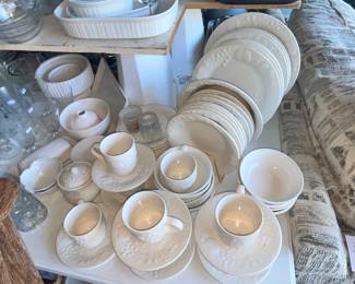 White dinnerware set