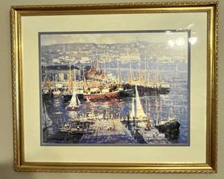 LARGE PRINT "LIFTING FOG" BY JOHN C. TERELAK c.1994