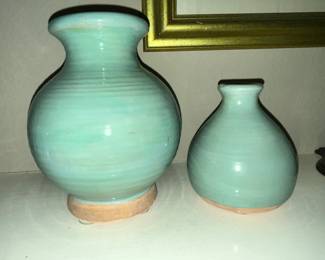 PAIR OF POTTERY BARN MARISSE VASES