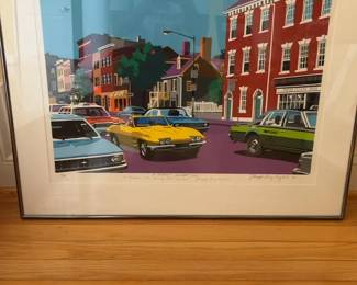 Signed Joseph Craig English Silkscreen Painting