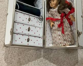 Vintage Cowboy American Girl Doll, Case, and Accessories