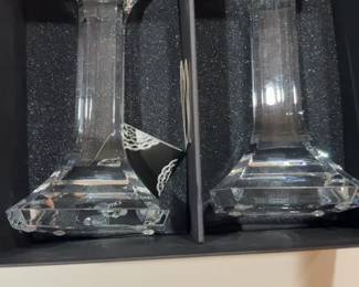 Orrefors Chrystal Candlestick Holders