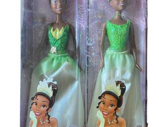 2 Disney Princess Tiana Dolls