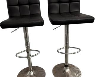 2 Black Counter Height Chairs
