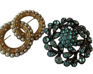 2 Vintage Brooches
