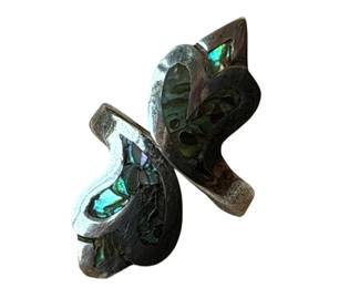 Size 5.75 Taxco 925 Silver Abalone Ring