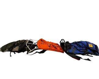 Set of Three Hiking Mountain Backpacks