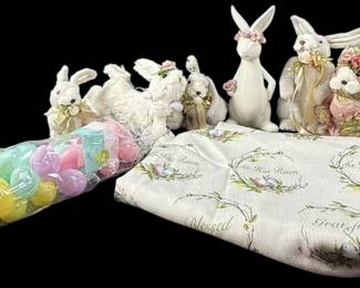 Rabbits Easter Decor