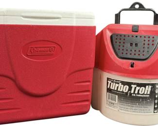 Bait Bucket And Coleman Cooler