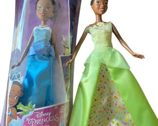 2 Disney Princess Tiana Dolls