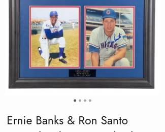 Ron Santo Earnie Banks Photo. Images of signature