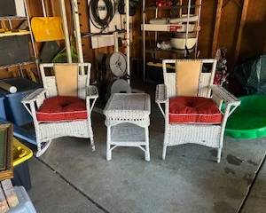 Wicker Vintage early 1900's including cushions