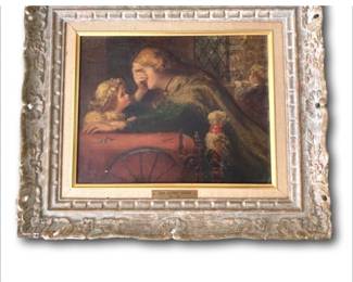 Alfred Vinter Painting "The Little Comforter)