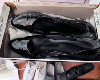 Frank Cramer Patent Leather Black Heels – Vintage 1950s Comfort-Flex Pumps