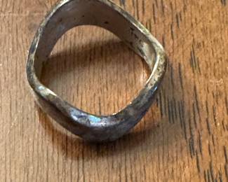 Sterling Modern Sculptural Ring