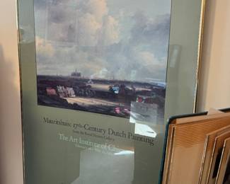 1983 Art Institute of Chicago Exhibition Poster – Mauritshuis 17th-Century Dutch Painting