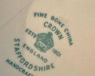 Crown Staffordshire Fine Bone China Floral Figurine – Handcrafted England Collectible