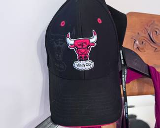 Chicago Bulls “Windy City” Adjustable Hat – Official NBA Black and Red Cap