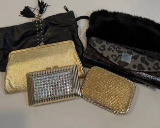 Elegant Metallic and Animal Print Evening Clutches Collection