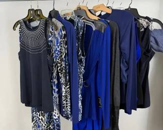 Cache Boston Proper Blue and Black Designer Collection 12 Chic Pieces