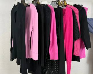 Cache, Express INC Designer Knit Tops 11Piece Black Pink Collection