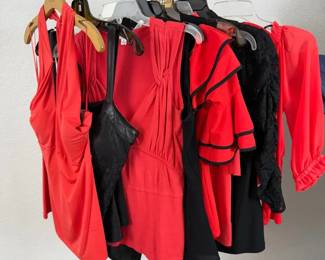Cache, Express, Venus Bebe Red and Black Fashion Collection 12 Womens Pieces