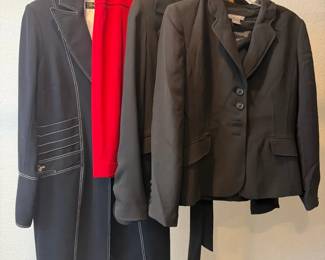 Womens Designer Blazer Coat Lot Anne Klein, Ann Taylor, Cache Contour Collection