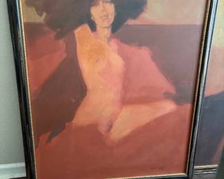 Beautiful nude oil painting