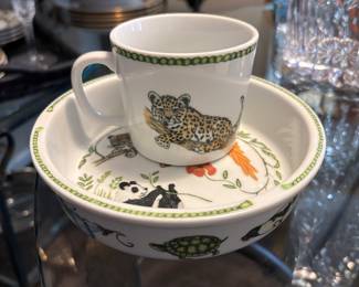 Lynn Chase child's cup and 2 bowls 