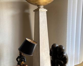 Pair of  torchiere lamps 