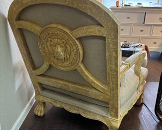 Back side of the pair of chairs
