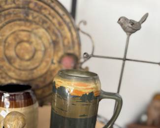 Tall Pottery Mug