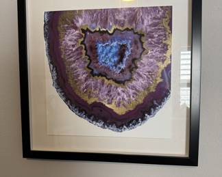 Square Rock Print Framed
