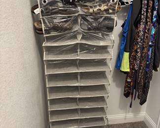 Shoe Hanger Storage for Closet Rod