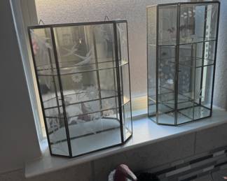 Etched Glass Display Cases