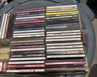 CDs and some DVDs