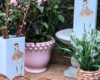 Sand piper vases, $45 each (4 available)