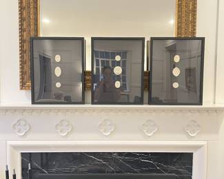 Restoration Hardware Intaglio Framed Art, Set of 3, $650