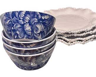 Caskata outdoor melamine serveware - large collection all brand new, nautical and floral themes