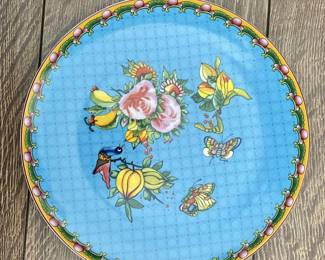 Famille rose dinnerware fine bone china - 8.5in plate, $125/set of 4