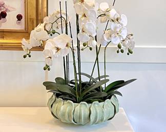 Italian hand made orchid low display bowl (orchids not included)