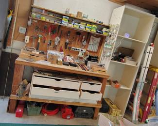 Ladders, tools and supplies