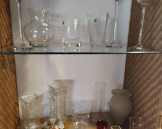 Glassware, vases