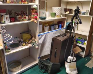 Vases,small pots, Luggage, steamer, holiday items