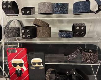 KARL LAGERFELD - Crystal Rock adjustable bracelets with Swarovski Crystal details