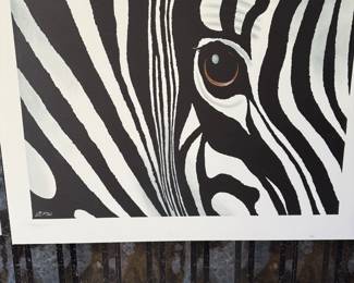 Very nice zebra art
