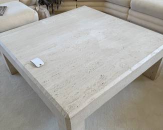 Travertine coffee table from Dallas Mart