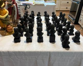 Bronze presidential busts