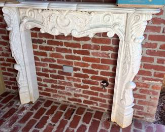 Marble mantle, professional movers required