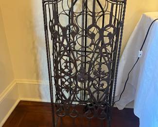 Iron wine rack